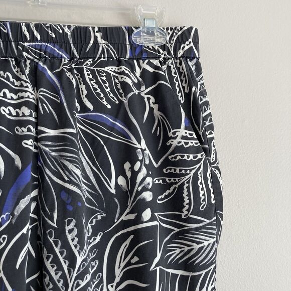 Marine Layer Allison Ankle Pant Phantom Foliage Print Size Small Pull On - Picture 4 of 11